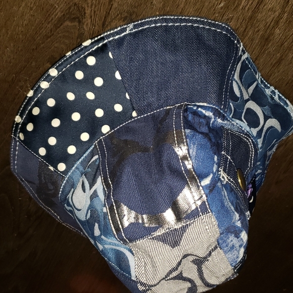 Vintage Rare Coach Poppy Denim Patchwork Bucket Hat P/Small main image 16